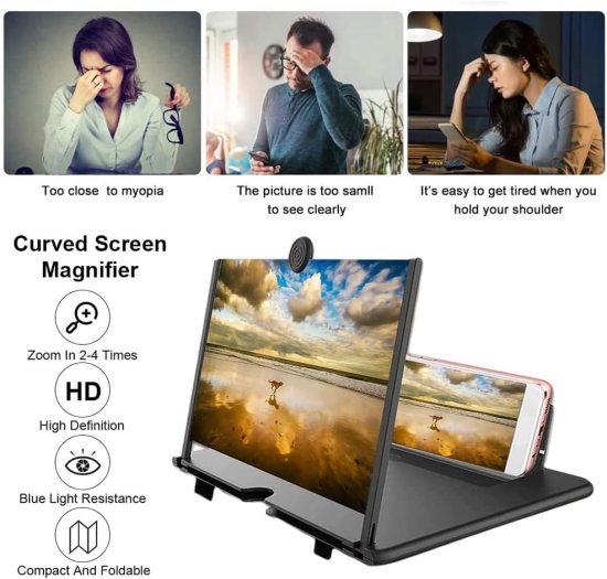 3D Video Amplifier 8 Inch Mobile Accessories