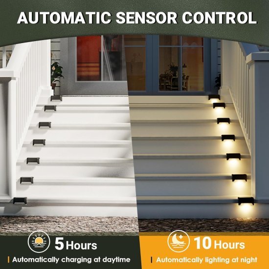 4 pcs Solar Step Light Outdoor