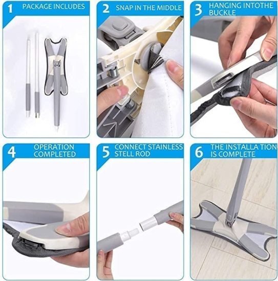 X Mop Microfiber Mop for Floor Cleaning Cleaning Accessories