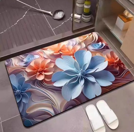 Square 5D Bathroom Mat mix Home Improvement