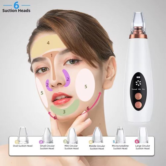 6 In 1 Derma Suction blackhead remover machine Personal Care