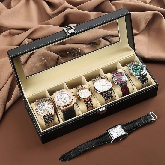 6 Slot Watch Collection Box 