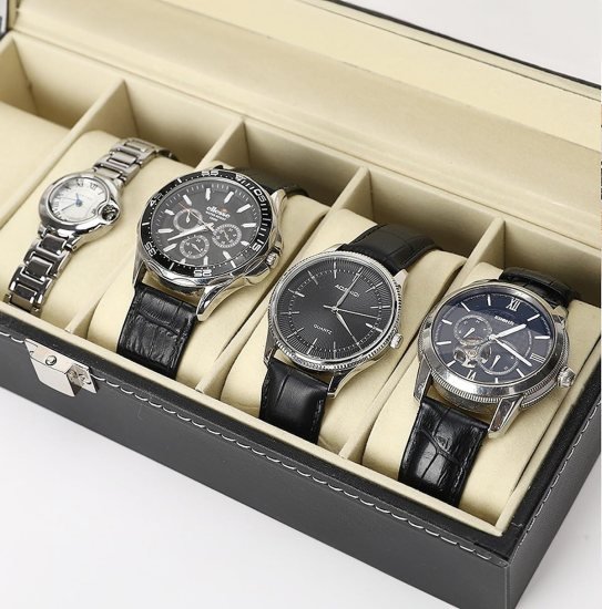 6 Slot Watch Collection Box cosmetic Bags