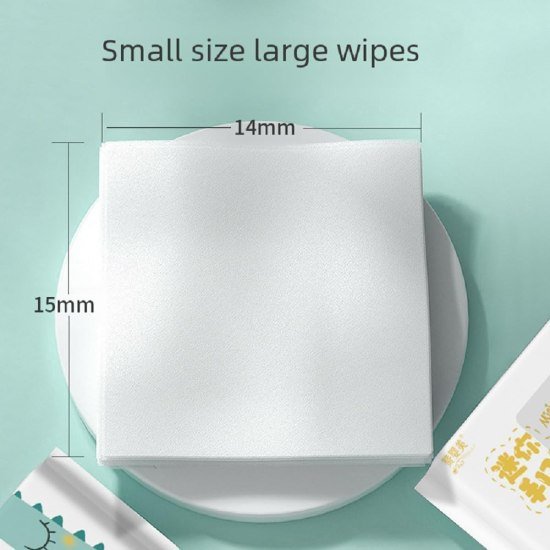 64 pcs Mini Wet Wipes Disposable Travelling Tissue Personal Care