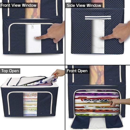 66 Liter Storage Bag  Foldable Steel Frame Travelling Bags