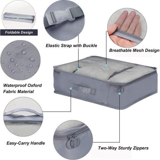 7 Pcs Travel organizer pouch bag Travelling Bags