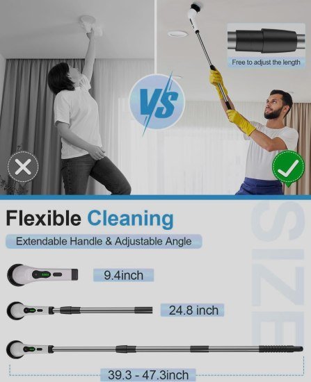 9 In 1 Spin Scrubber Cleaning Brush Mop Cleaning Accessories