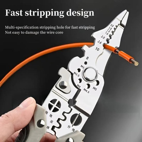 9 In 1 Wire Stripper Plier Automotive