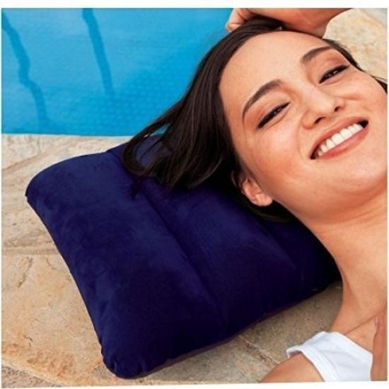 Air Inflammable Velvet Travel Pillow   Neck Pillow  Intex Pillow Personal Care