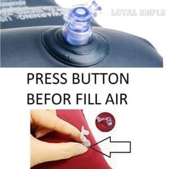 Air Inflammable Velvet Travel Pillow   Neck Pillow  Intex Pillow Personal Care