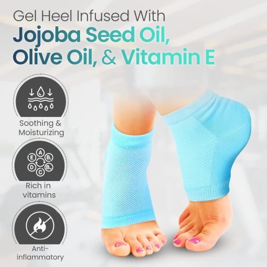 Ankle Gel Socks Half Heel Personal Care