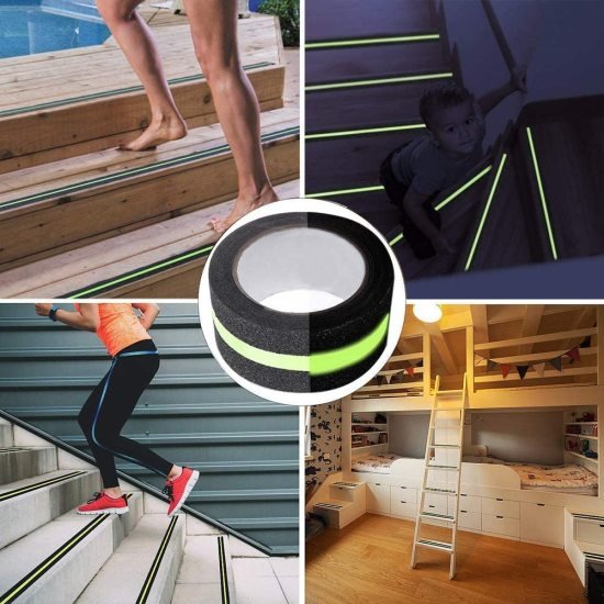 Anti Slip Glow Tape 5cmX5mtr Home Improvement