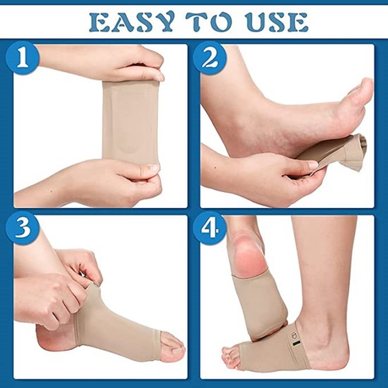 Arch Support Sleeve reusable Gel Pad Personal Care