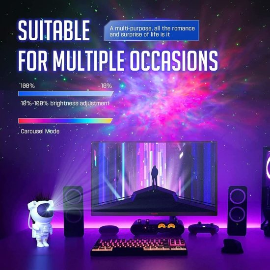Astronaut Star Projection Light Home Improvement
