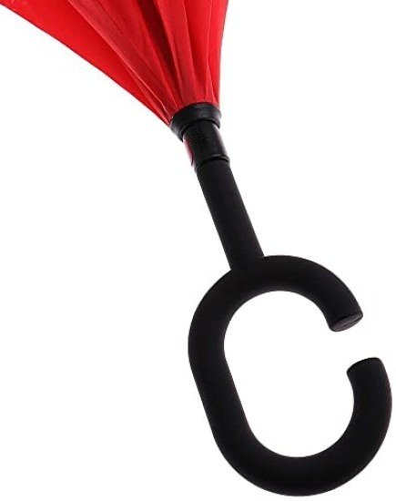 Automatic Reverse Inverted Windproof C Umbrella Outdoor