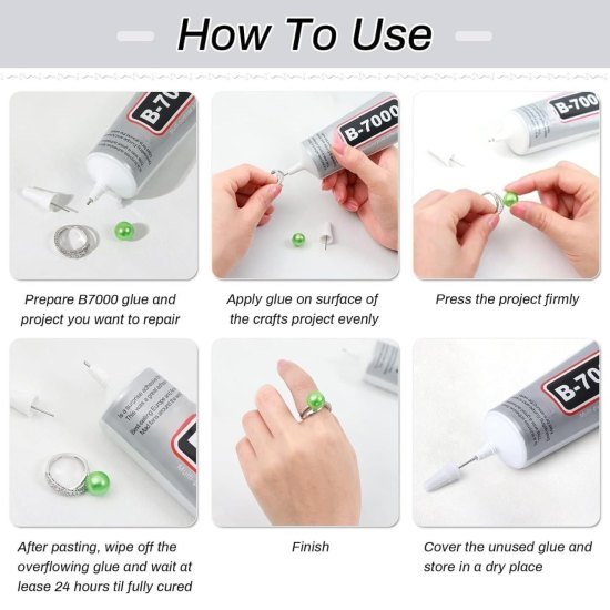 B 7000 Clear Adhesive Glue Office & Stationery