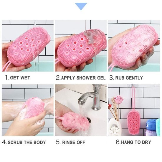  Bath Brush Silicone body scrubber Brush Personal Care