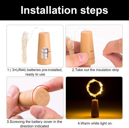 Bottle Light 20 LED Home Improvement
