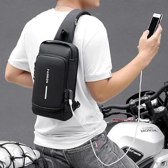 Brown Waterproof Sling Cross Backpack Bag Travelling Bags