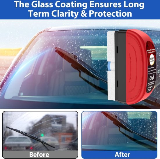 Car Glass Oil Film Cleaner Brush Cleaning Accessories
