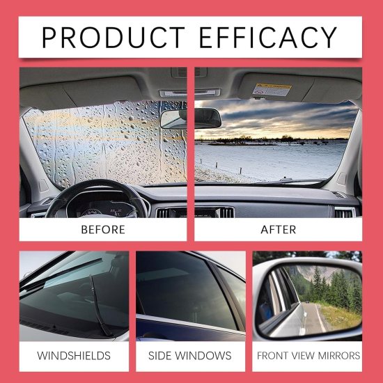 Car Glass Oil Film Cleaner Brush Cleaning Accessories