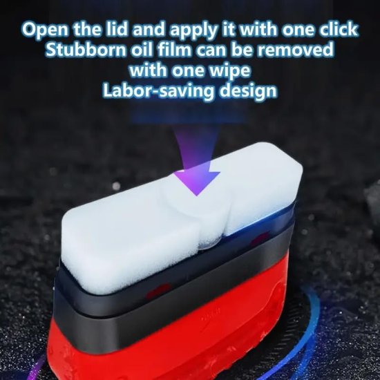 Car Glass Oil Film Cleaner Brush Cleaning Accessories