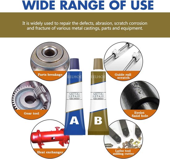 Metal Repair Caster Glue AB Group Cleaning Accessories