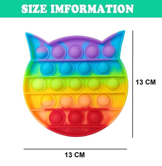  Cat Fidget Pop it Rainbow Toy Toys