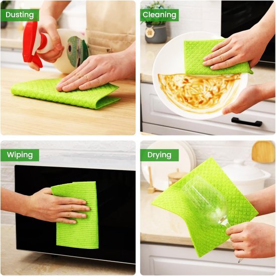 Cellulose Cleaning Sponge 3 pcs Home Improvement