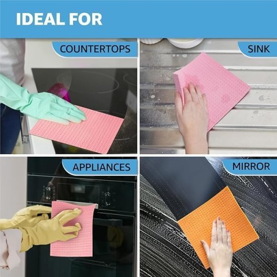 Cellulose Cleaning Sponge 5 pcs Home Improvement