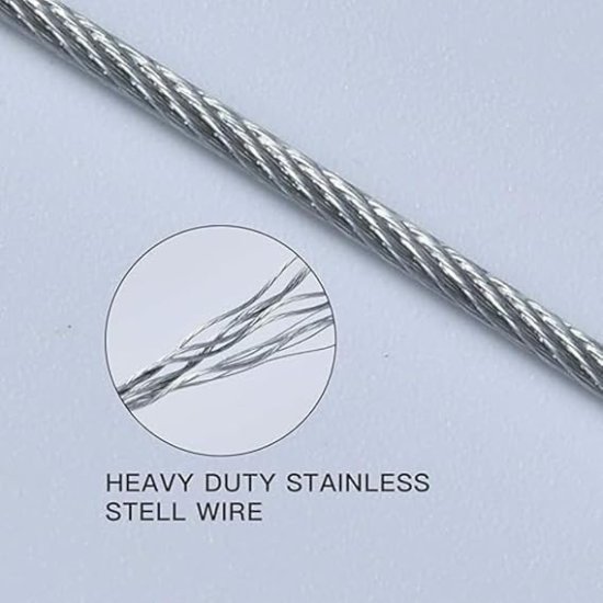 Heavy Duty Clothe Drying Wire Rope 5 Meter Outdoor