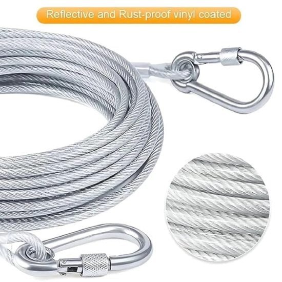 Heavy Duty Clothe Drying Wire Rope 5 Meter Outdoor