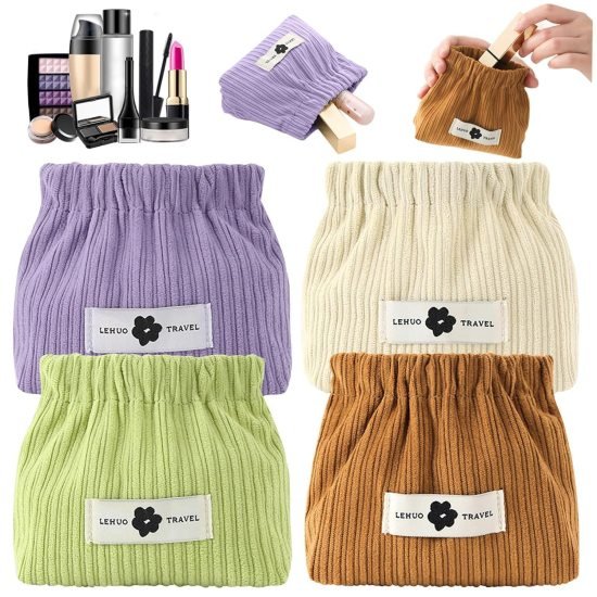 Corduroy Elastic Storage Bag Bags