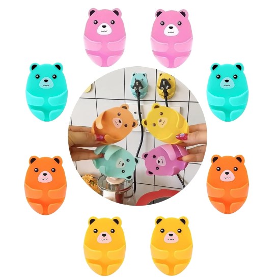 Plug Hook Wall Hooks Cute Bears Home & Kitchen