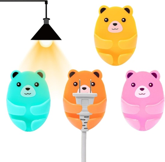 Plug Hook Wall Hooks Cute Bears Home & Kitchen