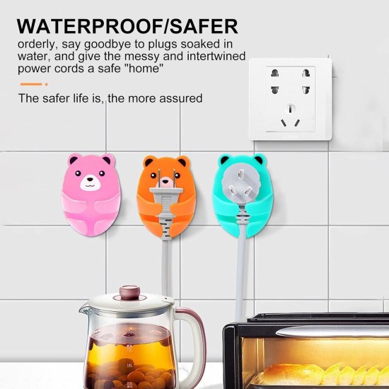 Plug Hook Wall Hooks Cute Bears Home & Kitchen