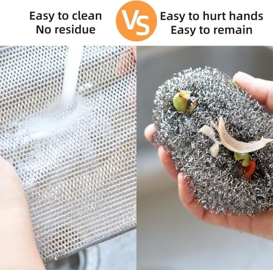 Dish Washer steel Cloth Cleaning Accessories