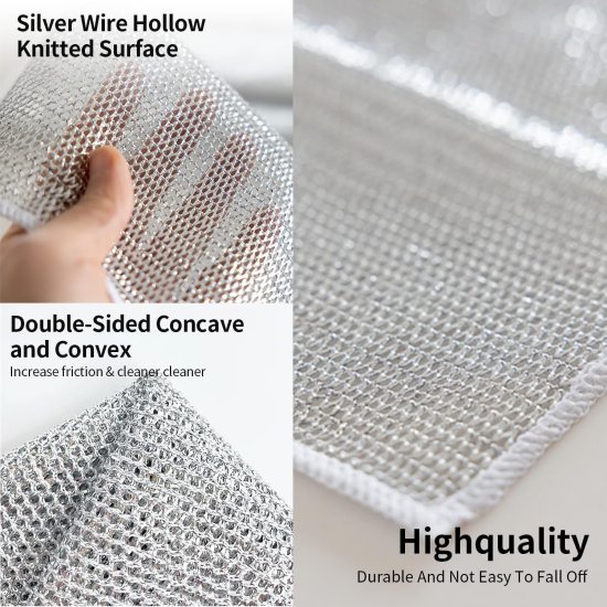 Dish Washer steel Cloth Cleaning Accessories