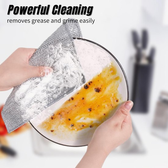 Dish Washer steel Cloth Cleaning Accessories