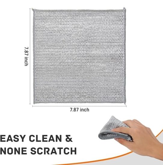 Dish Washer steel Cloth Cleaning Accessories