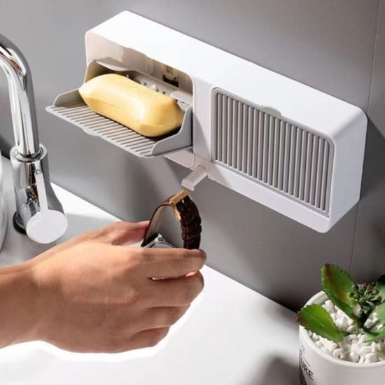 Double Soap Box with Lid Bathroom Accessories
