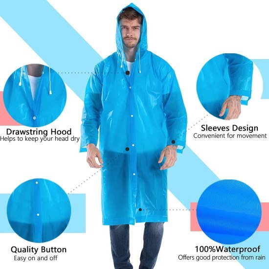 EVA Reusable Raincoat Outdoor