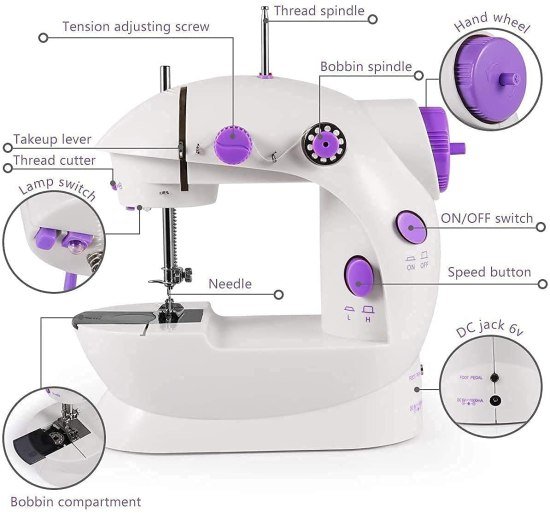 Electric Mini Sewing Machine Home & Kitchen