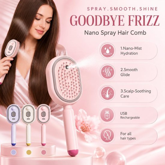 Electric Spray Air Cushion Massage Comb Personal Care