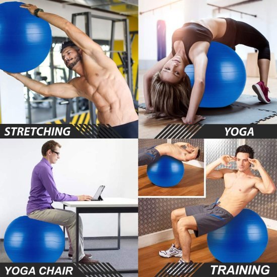 Exercise Gym Ball 75cm with Pump Gym accessories