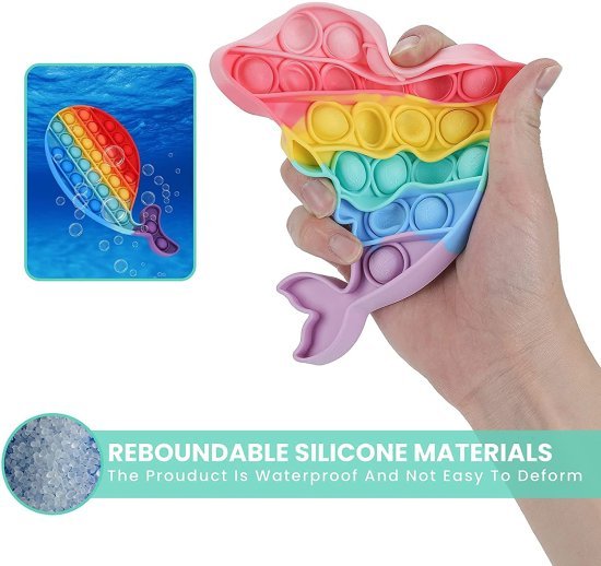 Fish Fidget Pop it Rainbow Toy Toys