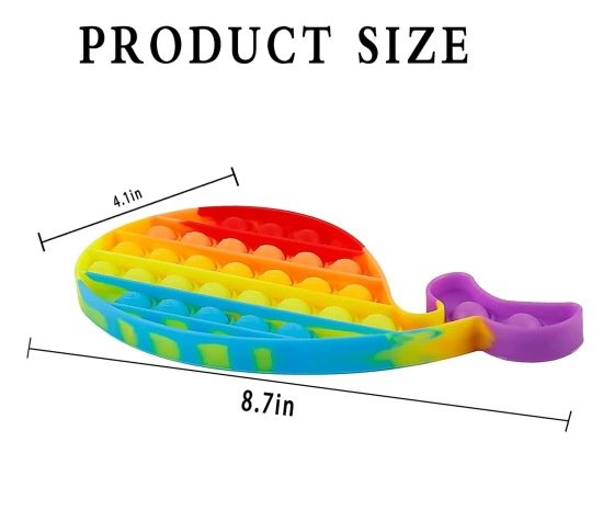 Fish Fidget Pop it Rainbow Toy Toys