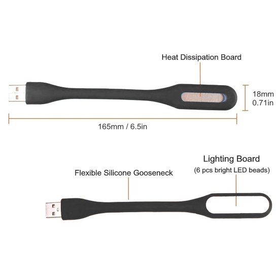 Flexible Usb Light Mobile Accessories