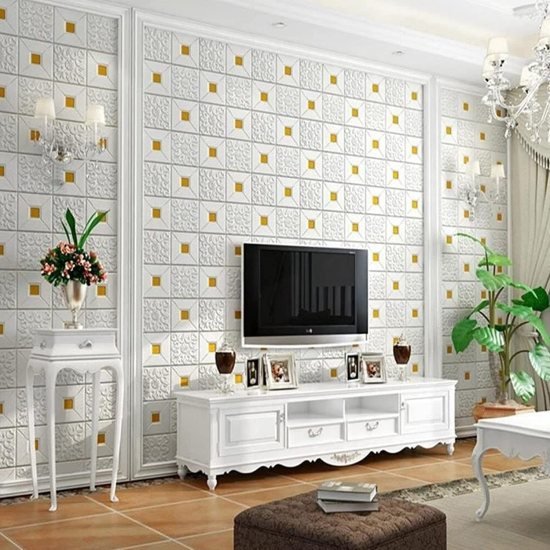 Golden tikdi  3D Brick Foam Wallpaper Home Improvement