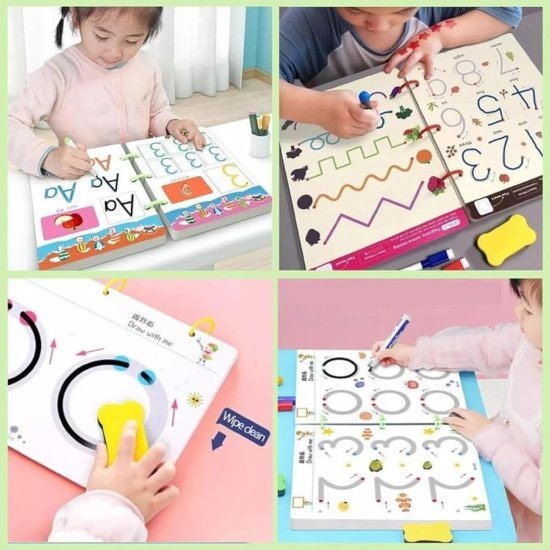 Hand Writing Pen Control Training Practice Book 64 page Office & Stationery
